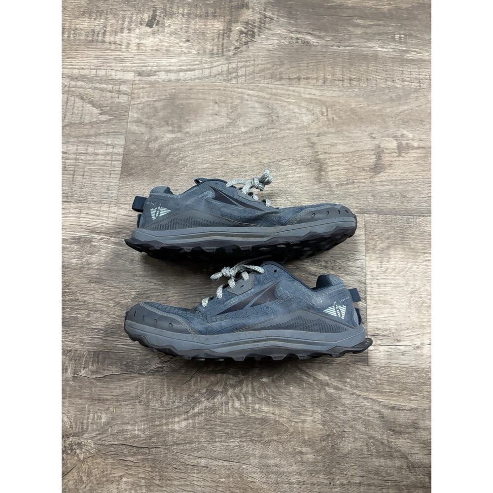 Altra Lone Peak 6 women’s Size 9 Blue Gray Topo Map Trail Running Shoes Sneaker - Picture 2 of 6